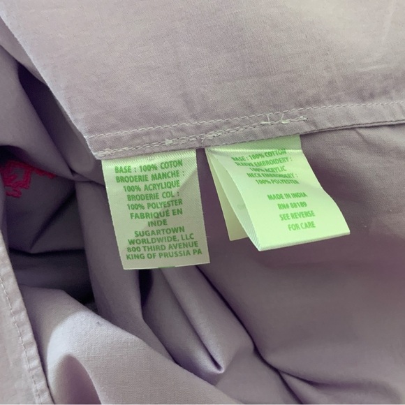 Lilly Pulitzer Embroidered Revina Tunic in Purple Iris Size S - Picture 5 of 5